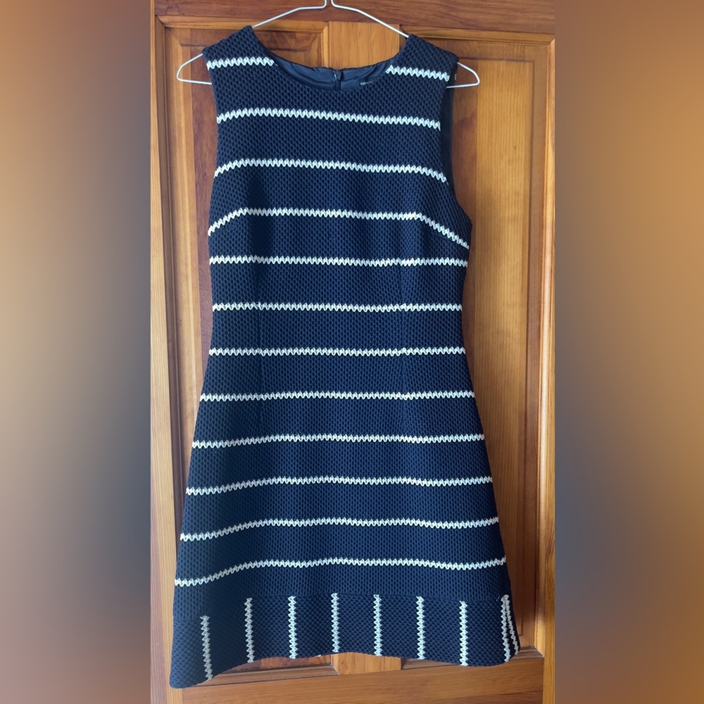 Karen Millen Textured Navy Dress
